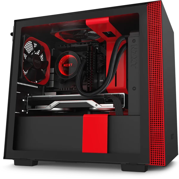 NZXT H210i Black/Red